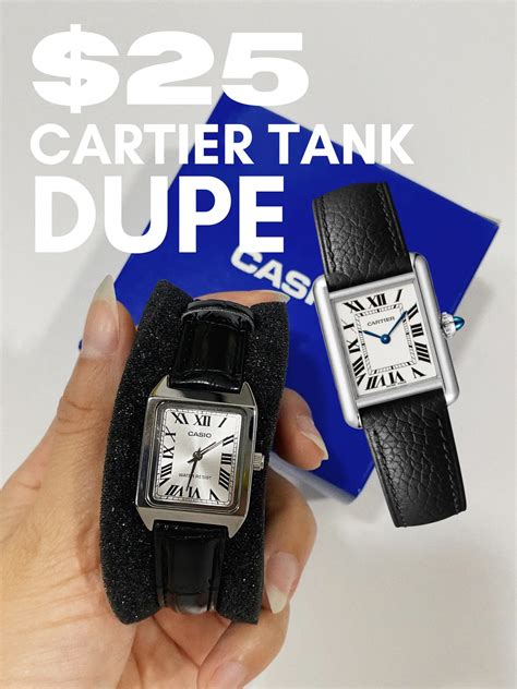 casio dupe cartier tank|cartier tank pinch replacement.